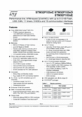 DataSheet STM32F103ZC pdf